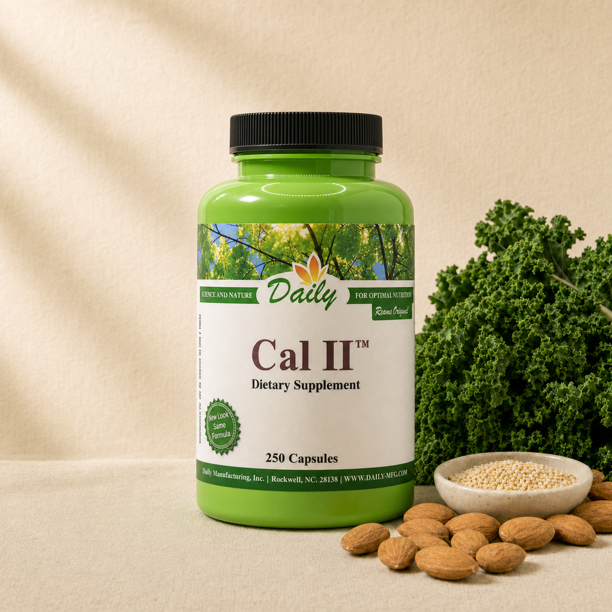 Cal II 250 Capsules, Daily Manufacturing, product photo
