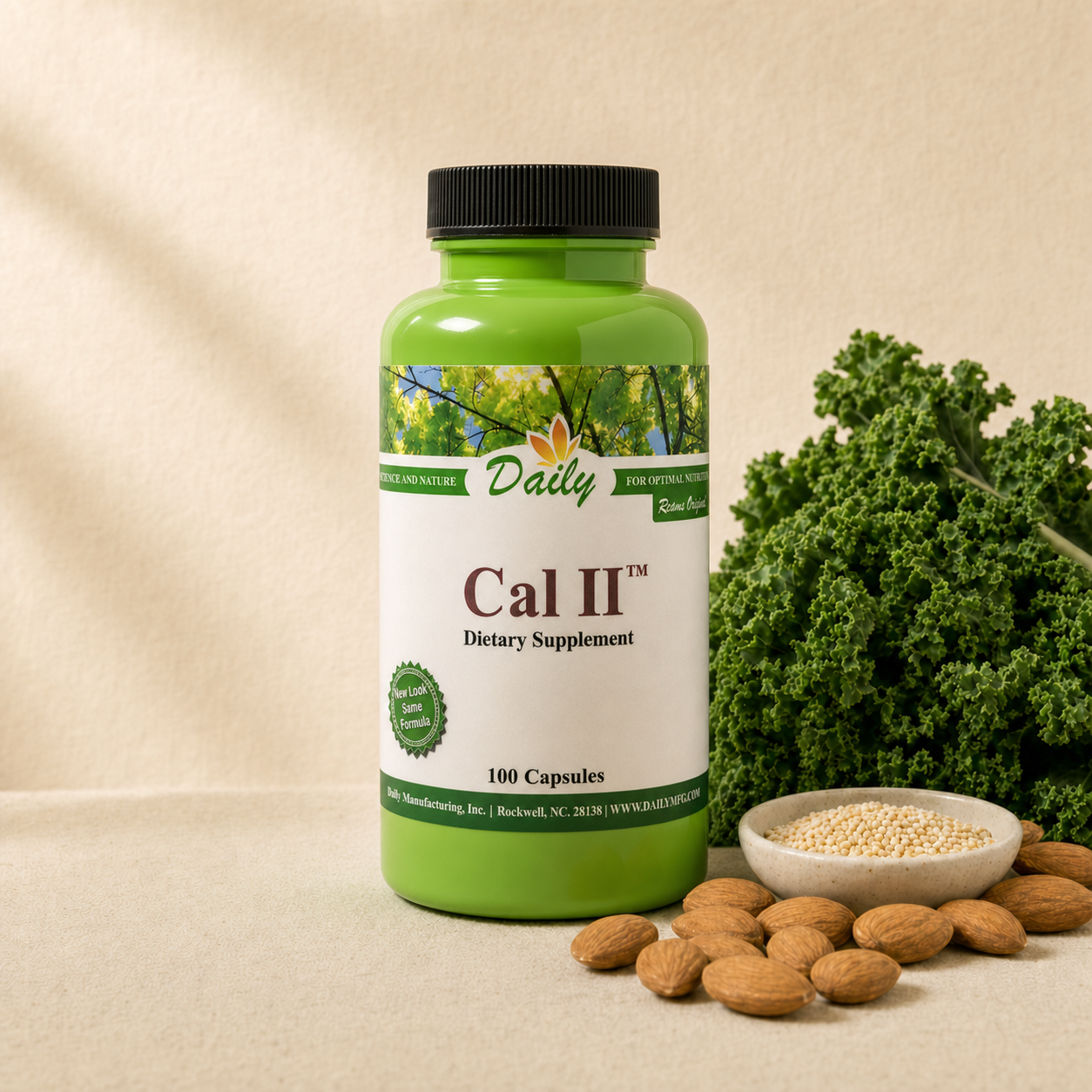 Cal II 100 Capsules, Daily Manufacturing, product photo