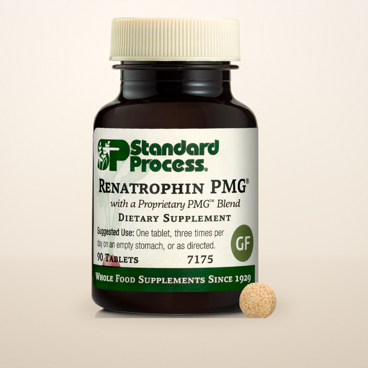 Renatrophin PMG 90 Tablets, Standard Process, product photo